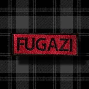 Geborduurde patch Fugazi-logo - punkaccessoires - patch opnaaien