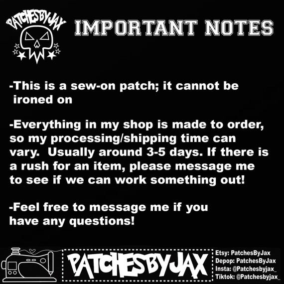 NOFX Logo Punk Embroidered Patch - Sew on Accessory for Punk Style