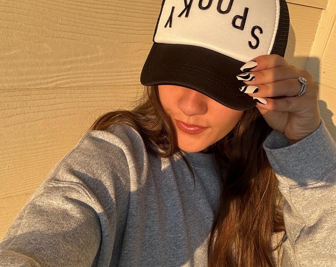Spooky Trucker hat