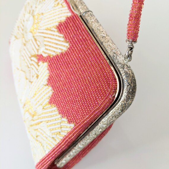 Japanese Vintage 70s Beaded Evening Bag Special O… - image 7