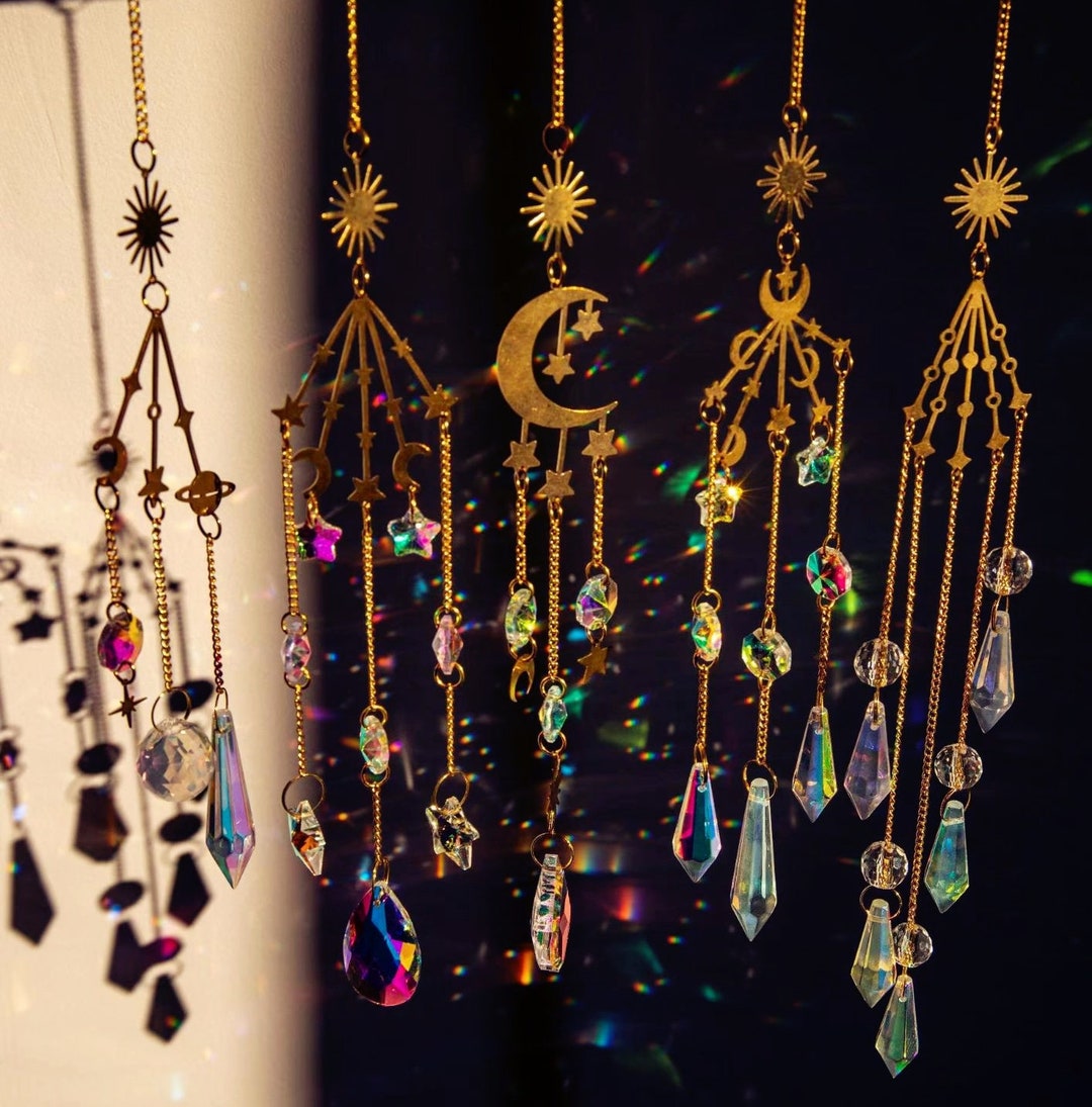 Crystal Suncatcher Crystal Decor Suncatcher Rainbow Maker Etsy