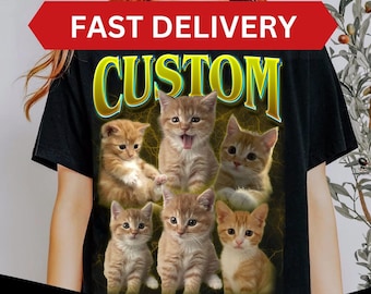 Custom Bootleg Style T-Shirt: Personalized Photo Gift