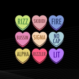 Skibidi PNG Skibidi Valentine&#39;s Day PNG - Funny Valentine&#39;s Day Rizz No Cap PNG Skibidi Funny Valentine&#39;s Day Rizzler Gen Alpha Slang