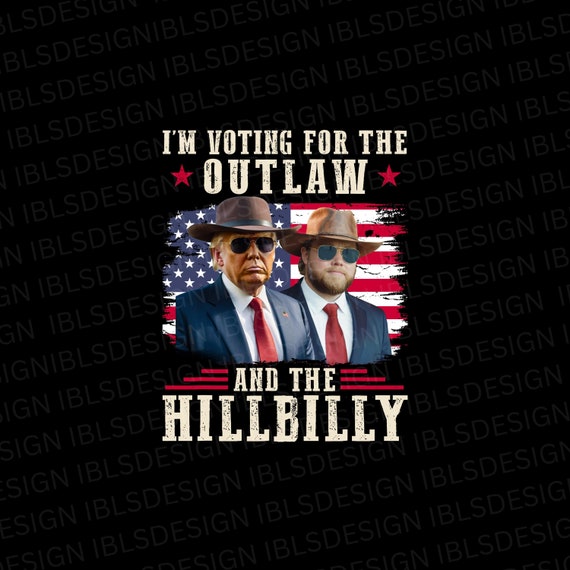 Trump Vance 2024 PNG: Outlaw & Hillbilly Cowboy Design  display picture 2
