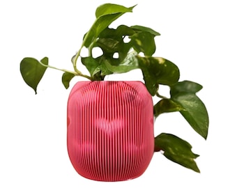 Love Vase - 3D Printed planter - Valentine's Jar - Dry Vase Flower - Retro design indoor planter
