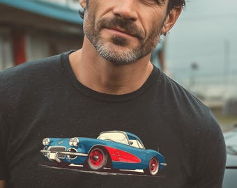 retro Sports Car t shirt classic c1 t shirt vintage muscle car shirt supercar design car lover gift