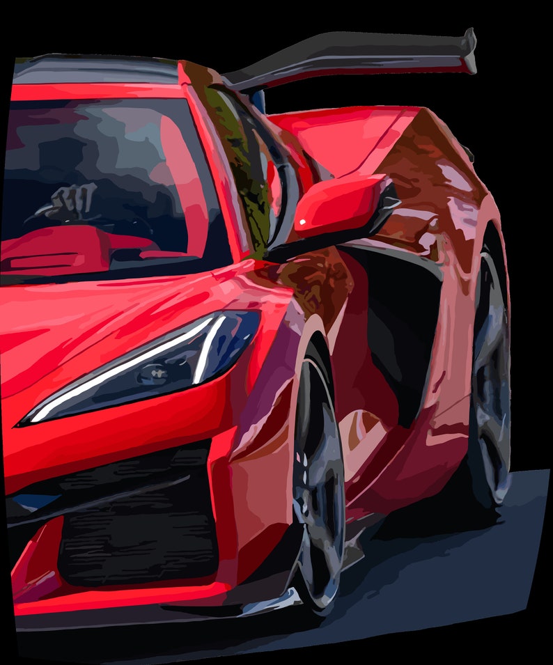 C8 Corvette Z06 T Shirt Supercar Racecar Sportscar Red Z06 - Etsy