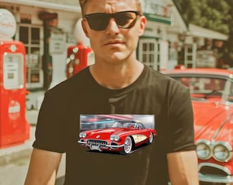 classic Race Car t shirt vintage car art classic american sports car tee