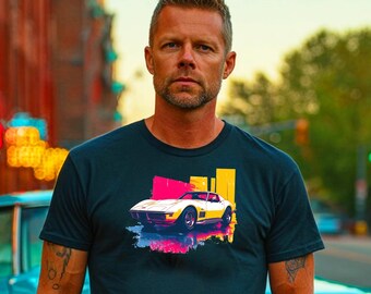 retro sports car t shirt classic c3 Stingray t shirt vintage muscle car tee supercar shirt