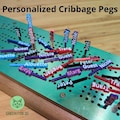 Personalized Cribbage Pegs with Storage Case, up to 8 characters product logo