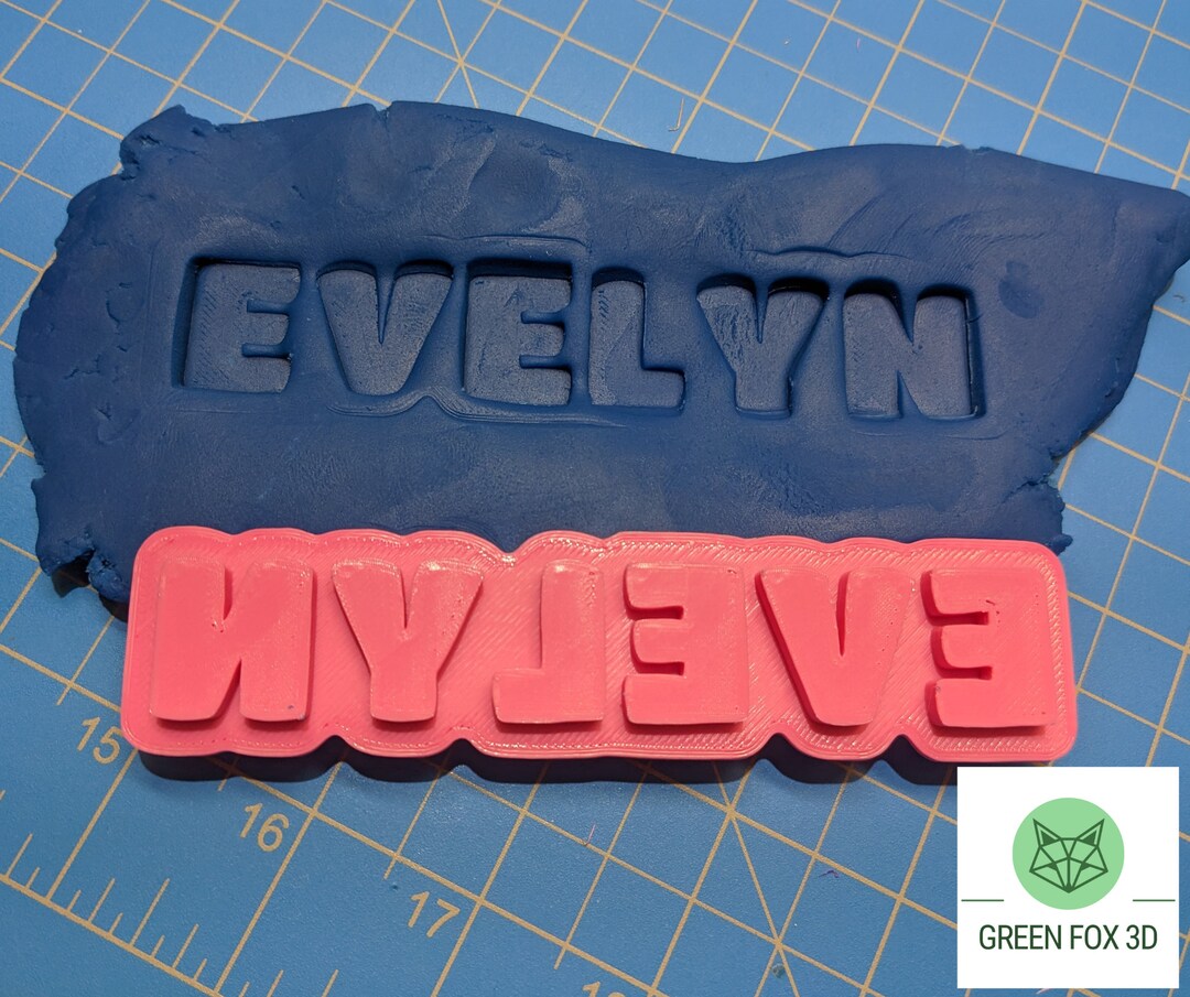 Personalized Name Stamp For Playdoh Salt Dough Perfect Gift For Personalized name stamp for playdoh salt dough perfect gift for