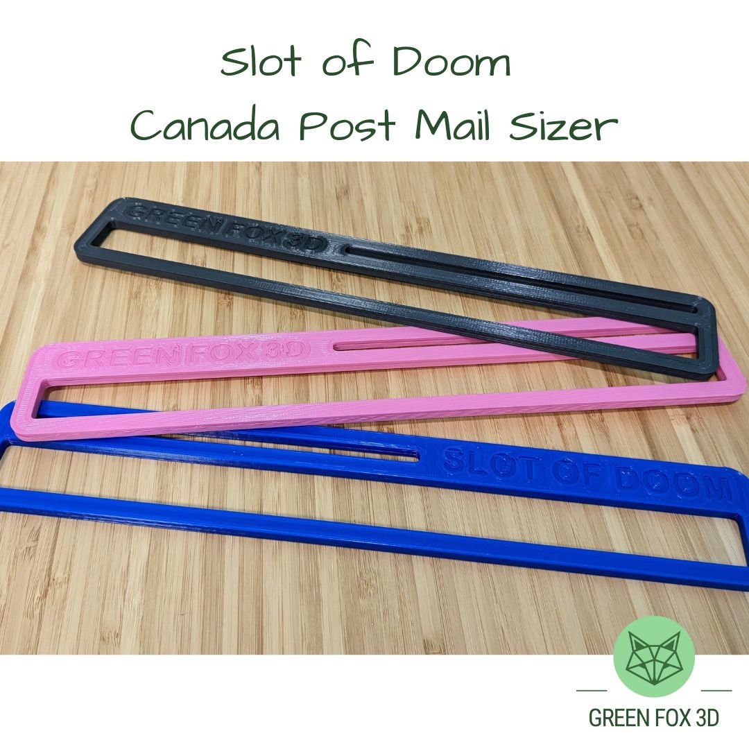 Oversized Lettermail Sizing Tool for Canada Post Slot of Doom Mail