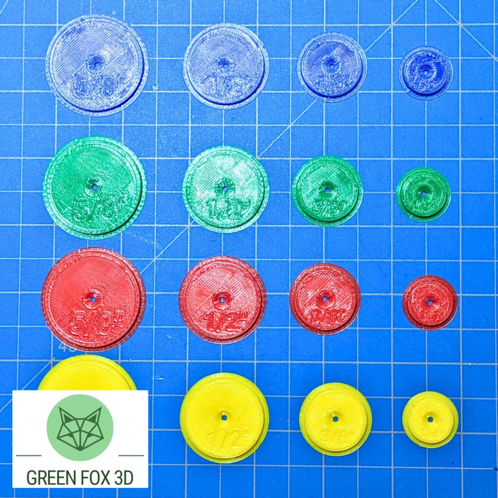Sorting Discs Pattern Seam Allowance Tracing Discs for Paper Patterns: 1/4