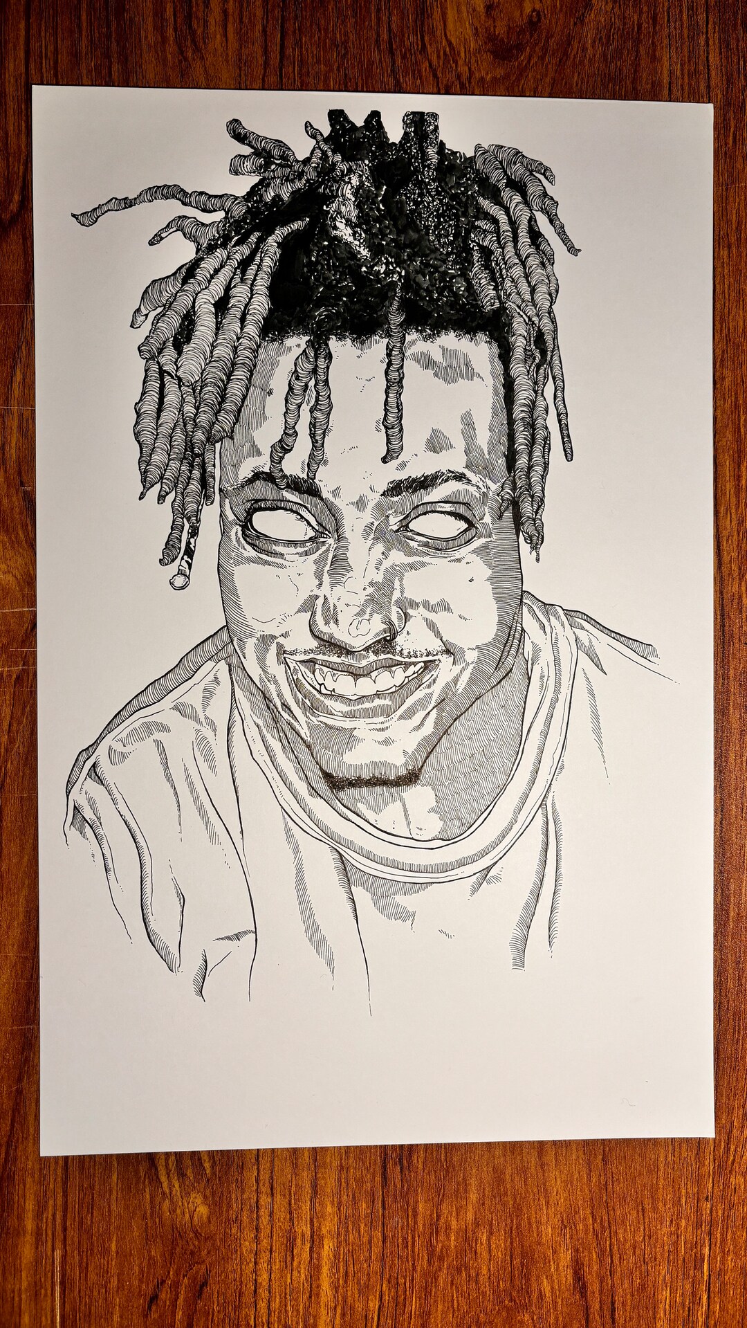 Wrld Drawing Rapper Juice Juice WRLD Original Drawing - Etsy