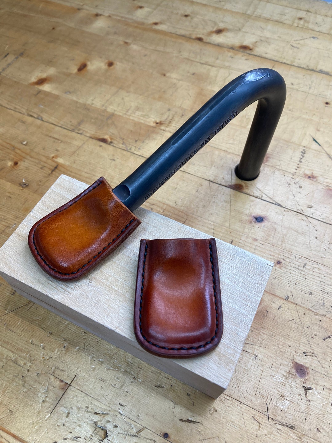 Pair of Leather Pads / Shoes / Covers for Gramercy Tools Holdfast Etsy