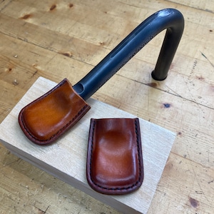 Pair of Leather Pads / Shoes / Covers for Gramercy Tools Holdfasts