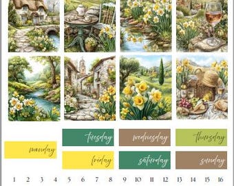 CHERRY BLOSSOM SPRING Printable Weekly Planner Kit (digital Download ...