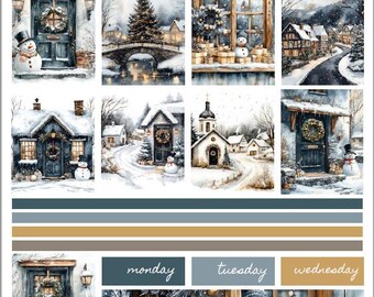 CHRISTMAS WISHES Printable Erin Condren 7x9 Vertical Weekly Planner Kit ...