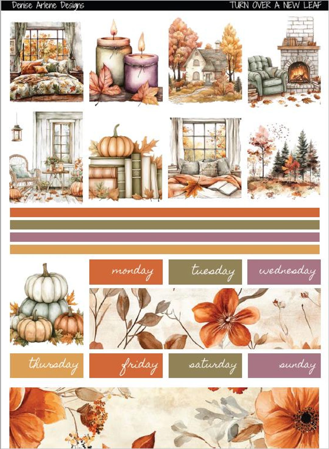 TURN OVER a NEWLEAF Printable Erin Condren 7x9 Vertical Weekly Planner ...