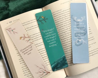 FOLK of the AIR Bookmarks | Jude & Cardan| Holly Black | Cruel Prince | Book Quotes | Gift For Book Lovers | Wicked King | Queen of Nothing
