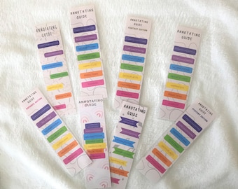 ANNOTATING BOOKMARKS | Bookmarks | Annotating Tabs | Book Lovers | Perfect Gift For Book Lovers