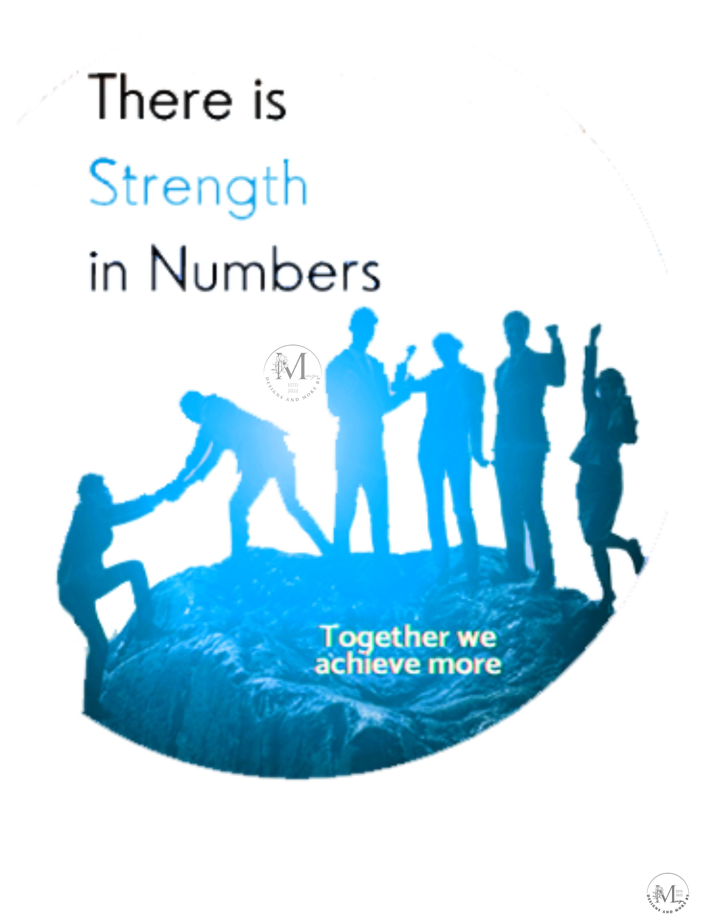 Strength In Numbers Cartoon Strength in Numbers Wall Art Digital Download Aesthetic Wall - Etsy