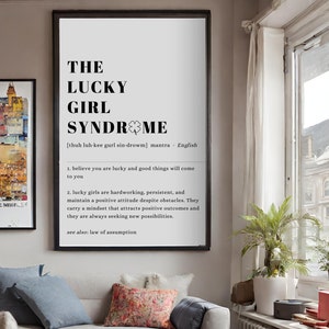 Lucky Girl Syndrome Digital Wall Print