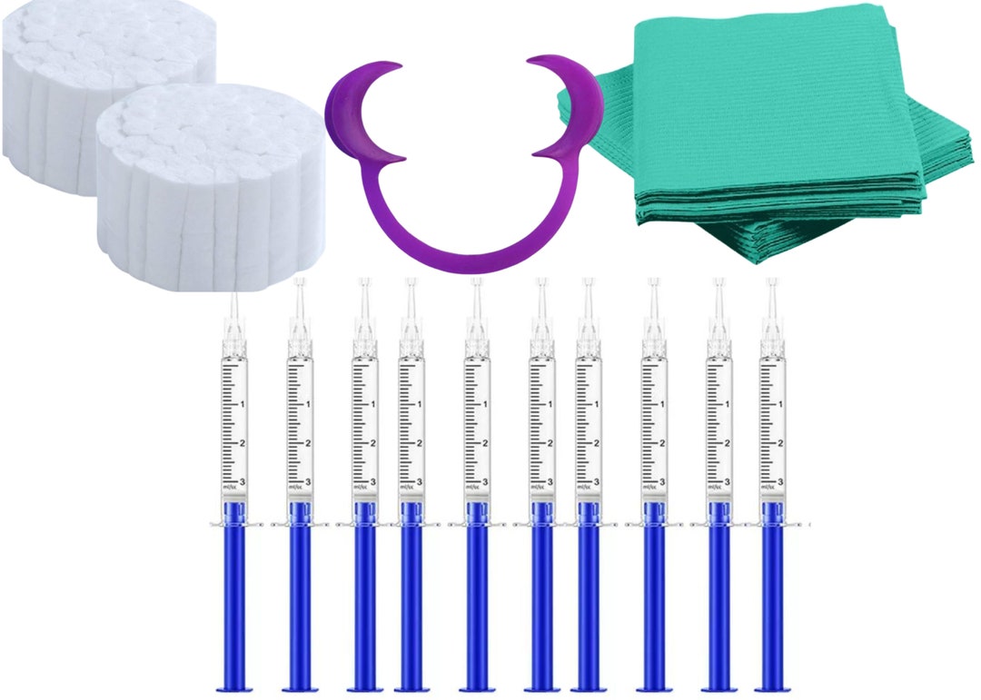 10 Syringes 35 Hydrogen Peroxide Teeth Whitening Gel Bundle Teeth