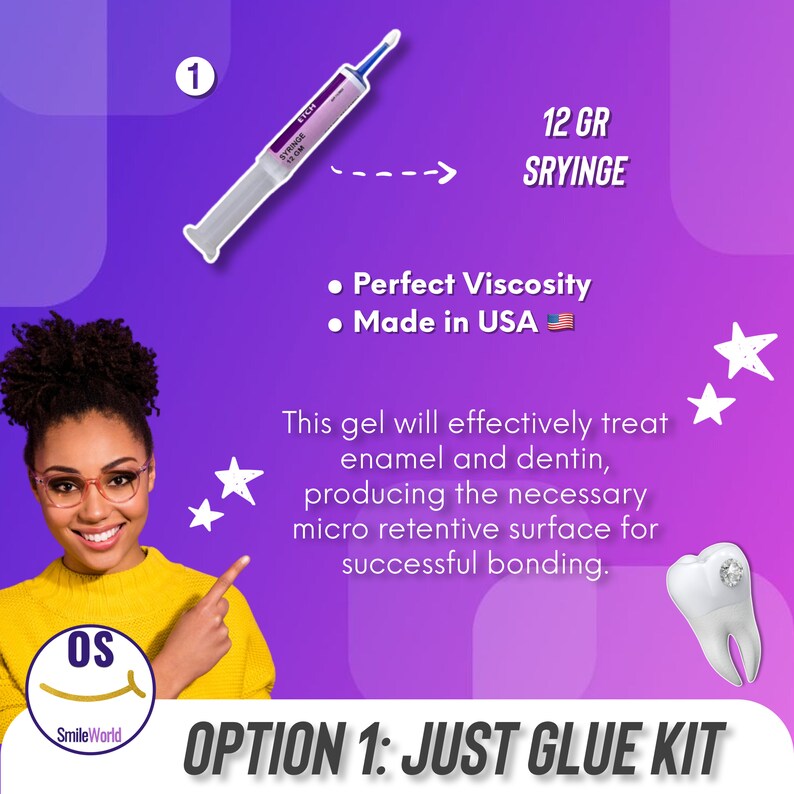 Tooth Gem Kit Dental Bonding Adhesive light Cure Flowable Composite