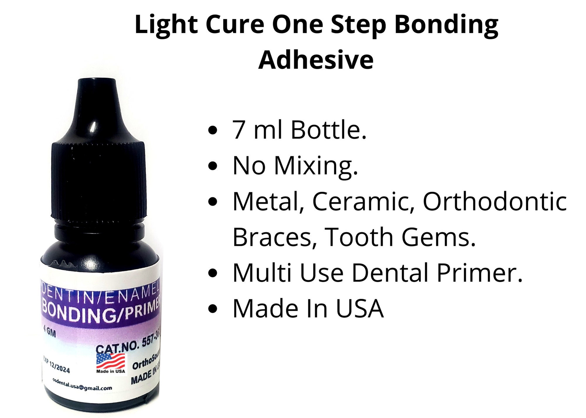 Dental Bonding Adhesive Light /cure 7ml One Step Dental Primer made in