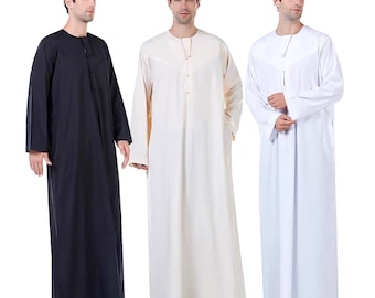 Qamis Homme Omanais | Qamis Premium pour Homme | Vêtements islamiques modestes