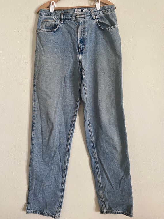 Vintage 90s Calvin Klein Light Wash Blue Jeans - image 7