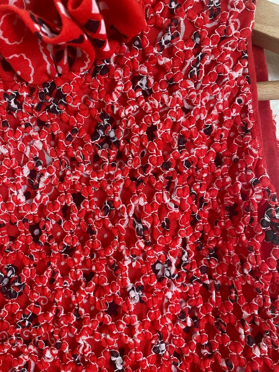 Vintage 1970’s Nancy’s Red Bandana Dress - image 9