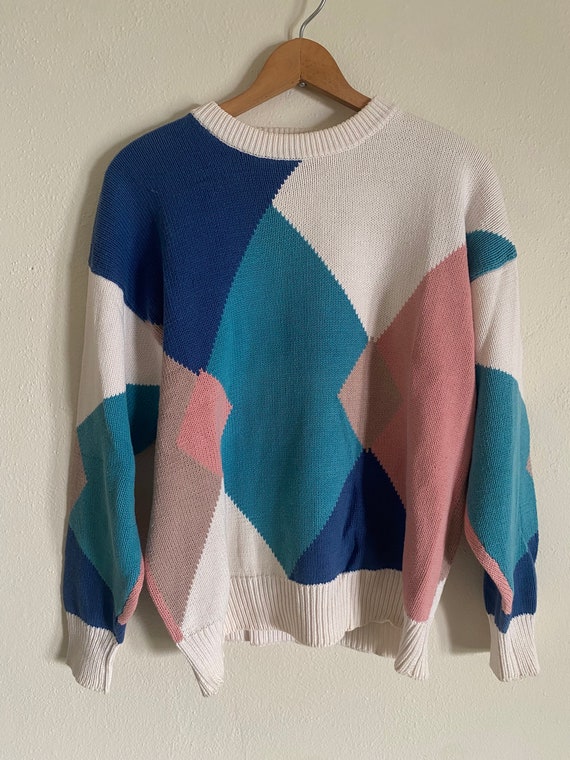 Vintage 80’s/90’s Brian MacNeil Blue/Pink Hand Loo