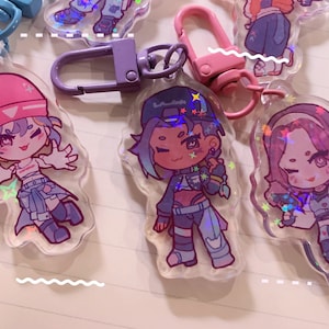 Over Watch x K-Pop holographic keychain 2”