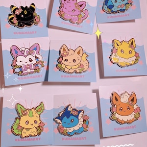 Eeveee evolution enamel pin 4cm