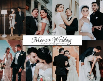 Memoir Wedding Lightroom Presets | 20 XMP Presets for Desktop and  20 DNG Mobile Presets LR