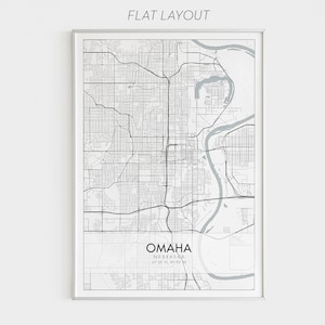 Custom City Map, Any Town, Any City, Custom Area Map, Custom Map Print, City Map Print, Your City, Printable Wall Art, Digital Download Flat Layout