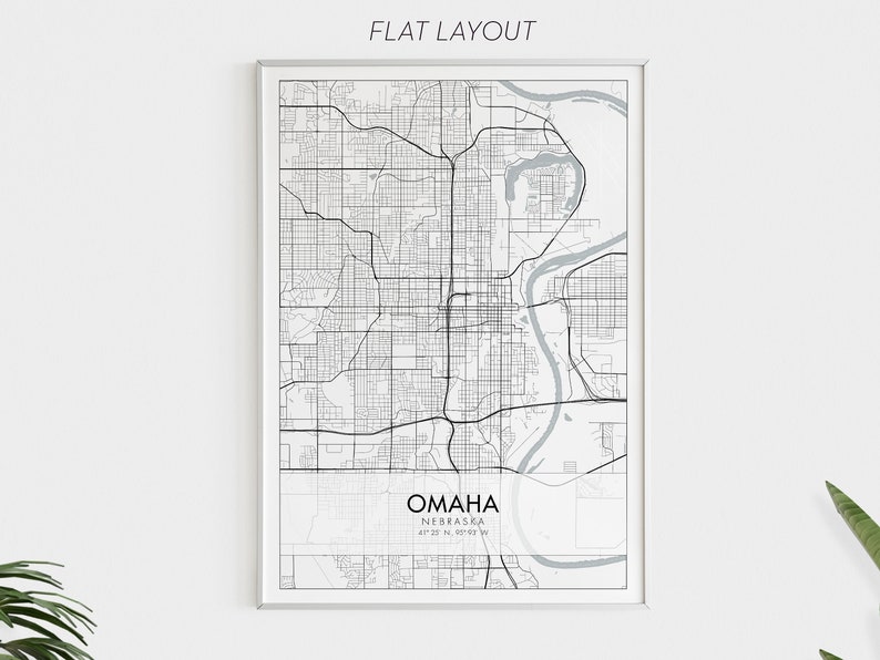 Custom City Map, Any Town, Any City, Custom Area Map, Custom Map Print, City Map Print, Your City, Printable Wall Art, Digital Download Flat Layout