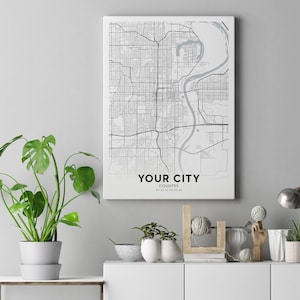 Custom City Map, Any Town, Any City, Custom Area Map, Custom Map Print, City Map Print, Your City, Printable Wall Art, Digital Download image 9