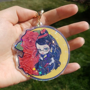 3&quot; Cereza Umbra Witch holografische charme videogame geïnspireerd acryl charme
