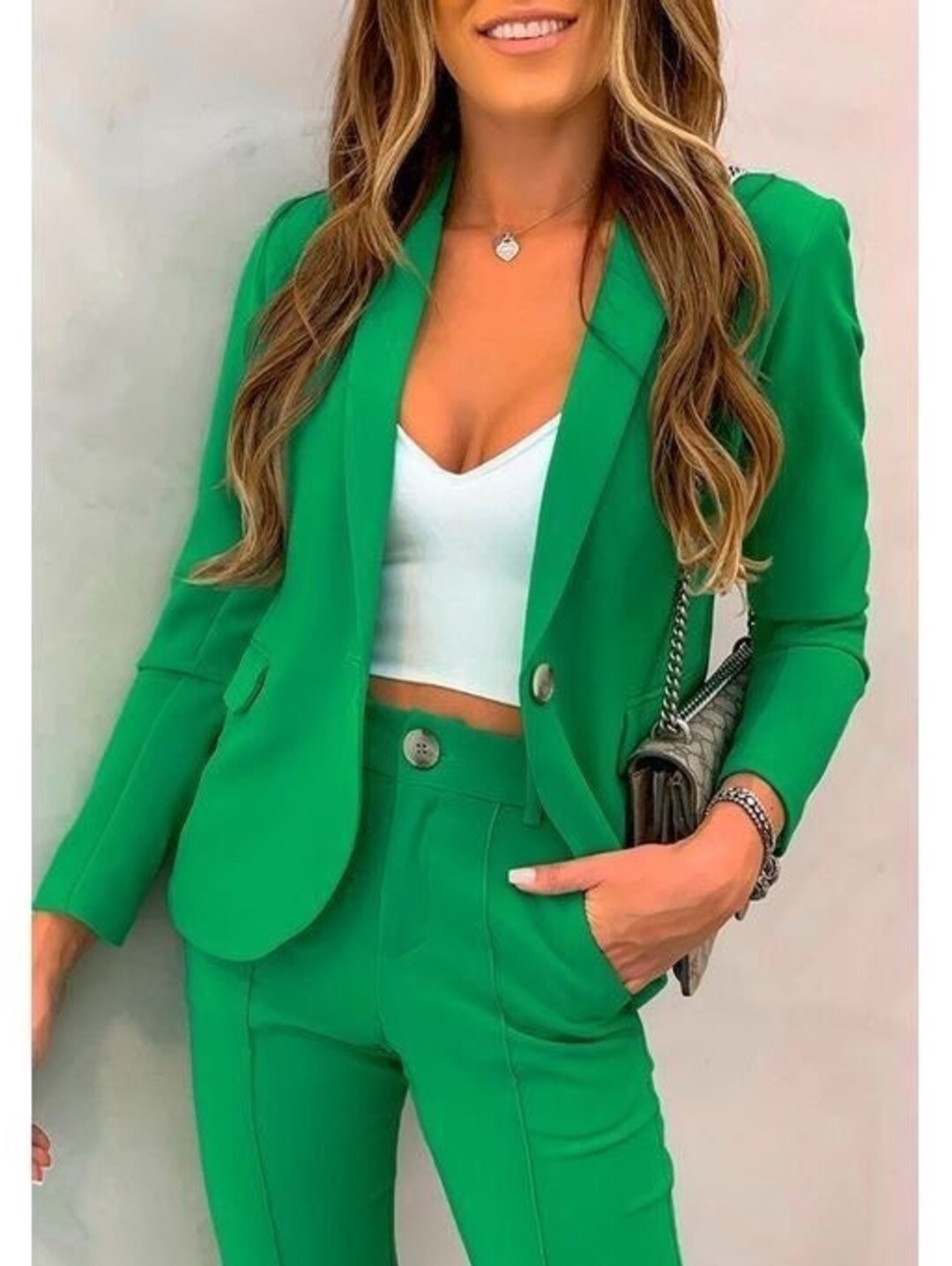 Green Wedding Suits/suit for Womentwo Piece Suit/business Etsy