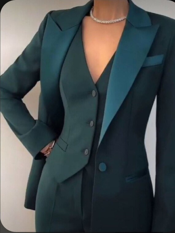 Green Suits For WomenThree Piece Suits/Women Suits/Business Etsy.de