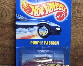 Hot Wheels Purple Passion #87 Purple Die-cast Car W/blue Card