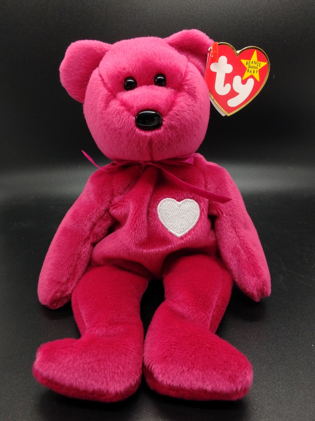 Ty Beanie Baby Valentina the Bear, Retired Rare MWMT Etsy