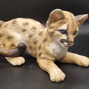 Lenox 1991 Florida Panther Cub Smithsonian Figurine, Excellent Condition