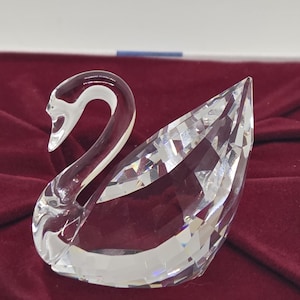 Swarovski Crystal Figurines Swans - Etsy