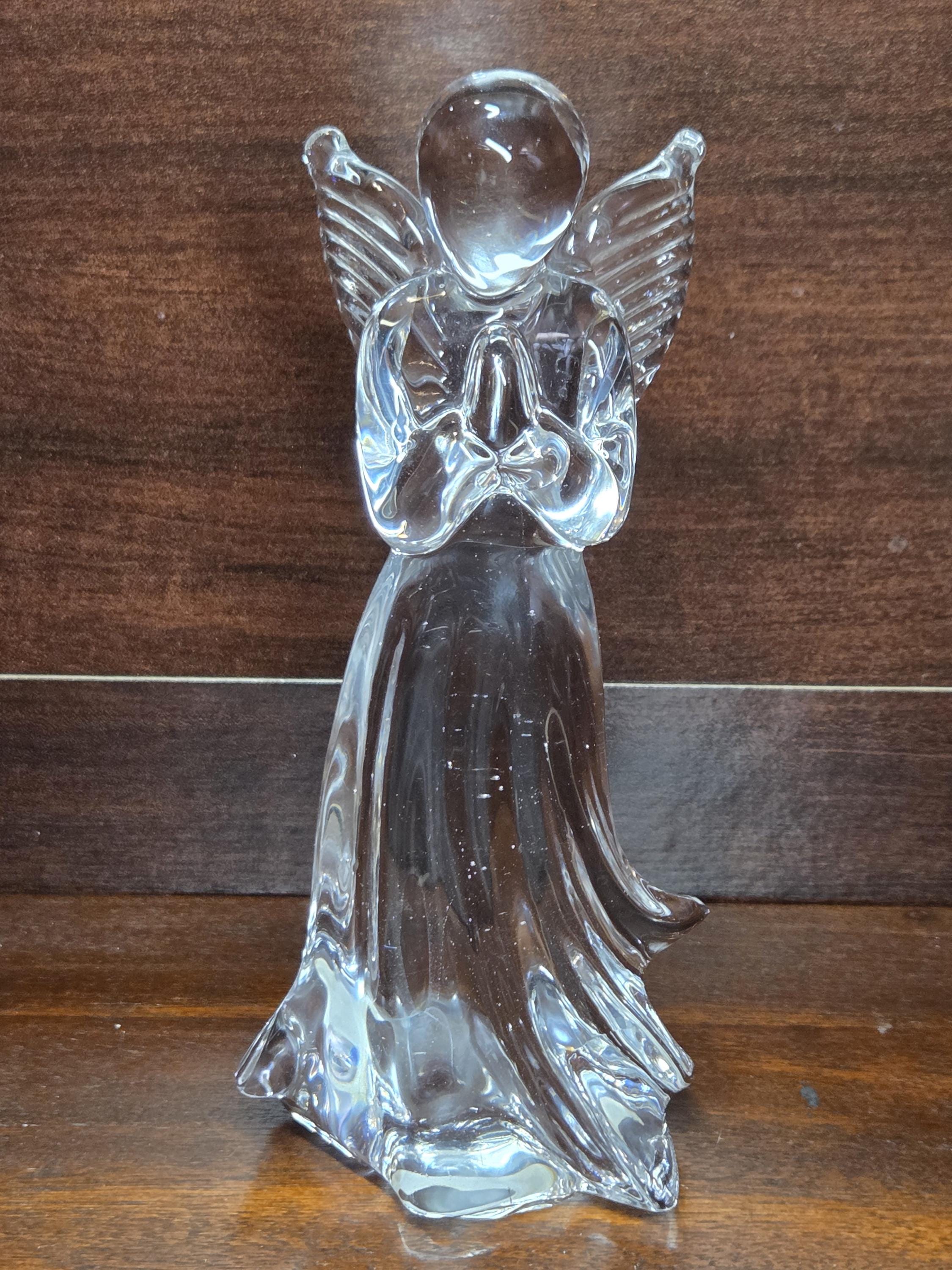 Vintage Crystal Angel Figurines - Etsy