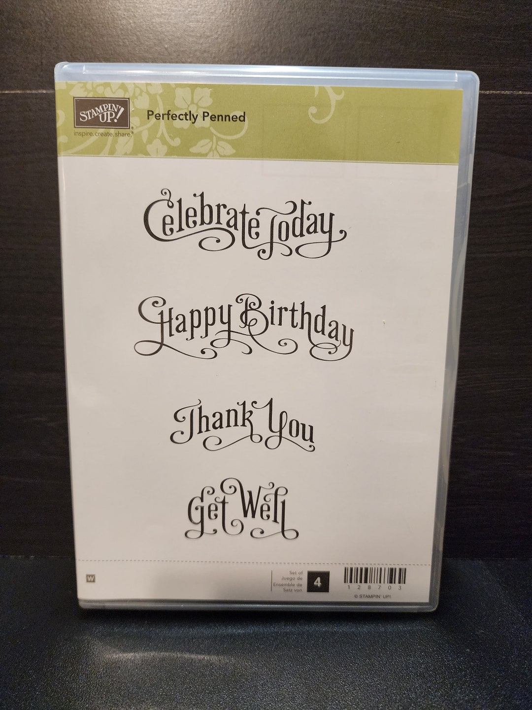 Stampin'up Perfectly Penned Block Stamps Excellent Etsy