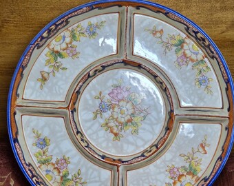 Moriyama Mori-machi Hand Painted in Japan Antique Divided Serving